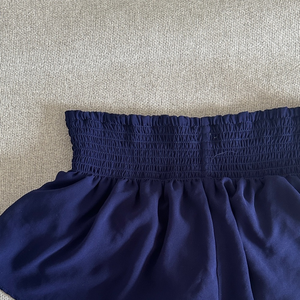 Forever 21 High Waist Navy Shorts - Picture 3 of 7